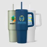 Polar Pro - 40 oz. Double-Wall Recycled Stainless Steel Tumbler with Straw - ColorJet