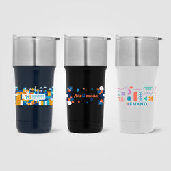 Optimus - 20 oz. Double Wall Recycled Stainless Tumbler with Ceramic Interior - ColorJet