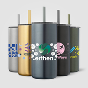 Borealis Stainless Steel Straw Tumbler - 16 oz. - ColorJet