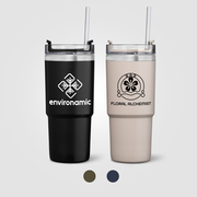 Rime Recycled Stainless Steel Double Wall Leakproof  Straw Tumbler - 25oz