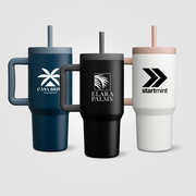 Grosche Aspen Stainless Steel Triple-Wall Insulated Straw Mug - 32oz