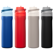 Lynk rPET Flip-Straw Single Wall Bottle - 28 oz.