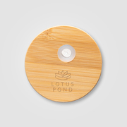 Cádiz Glass Bamboo Lid Tumbler - 17 oz. -  Laser Engraved