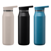 Majesty Recycled Stainless Steel Dual-Lid Handle Bottle - 25 oz.