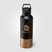 Auric Recycled Stainless Steel Vacuum Insulated Bottle - 22.5 oz. - Laser Engraved