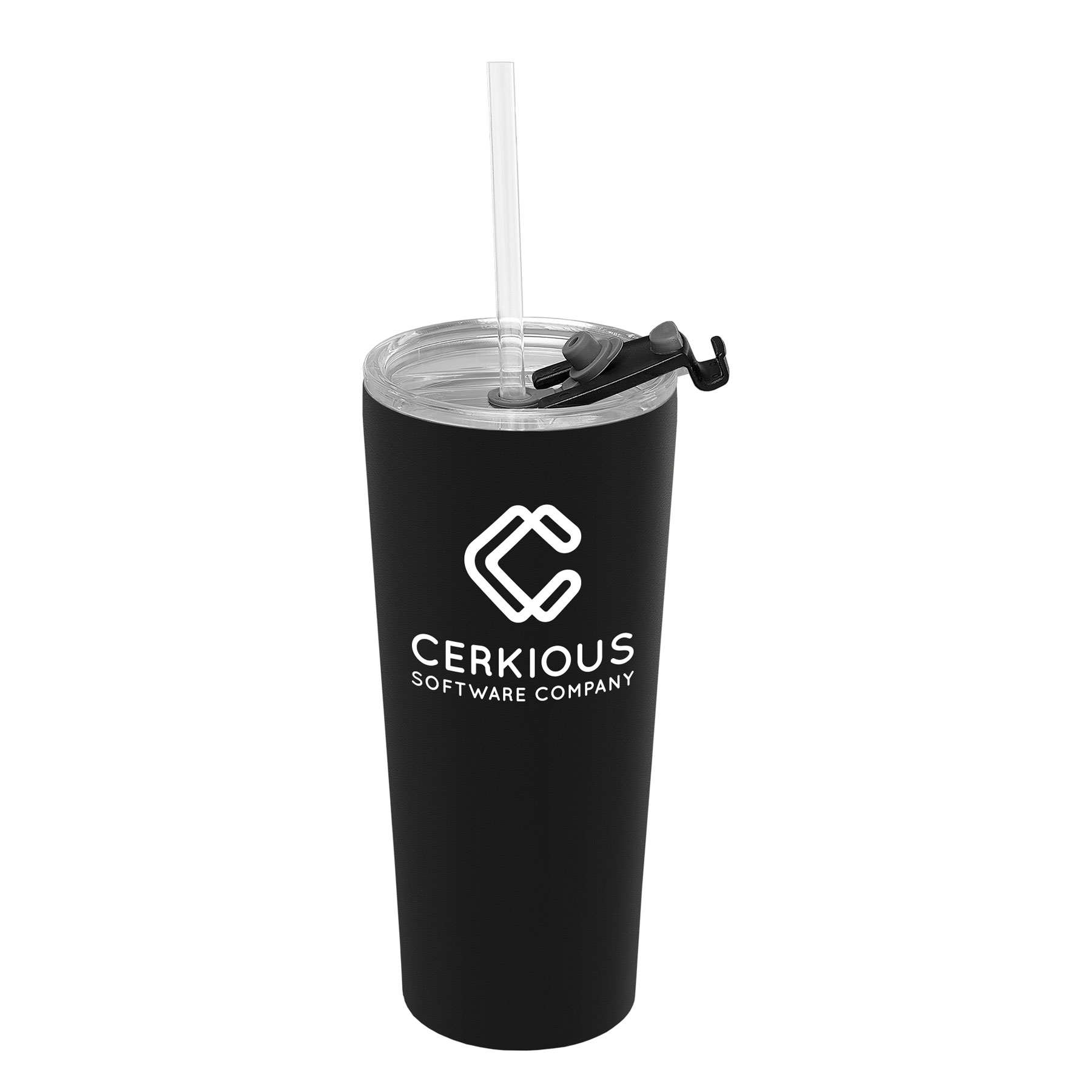 Excalibur 22 oz. DoubleWall Stainless Tumbler with Straw
