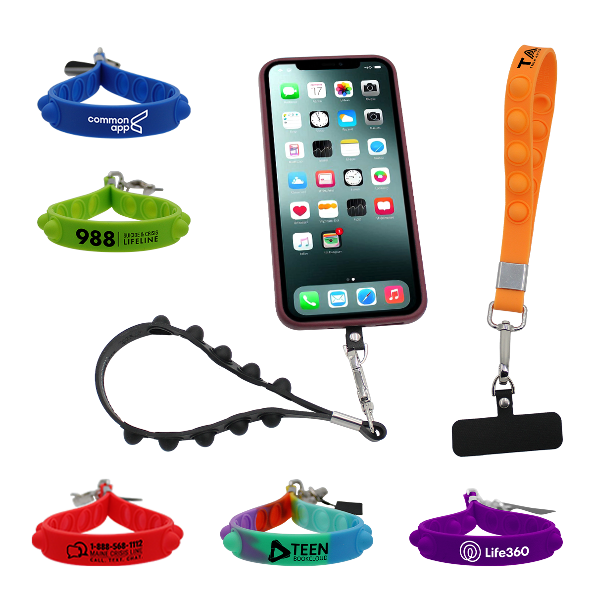 Stress Pop Wristlet Phone Holder 59