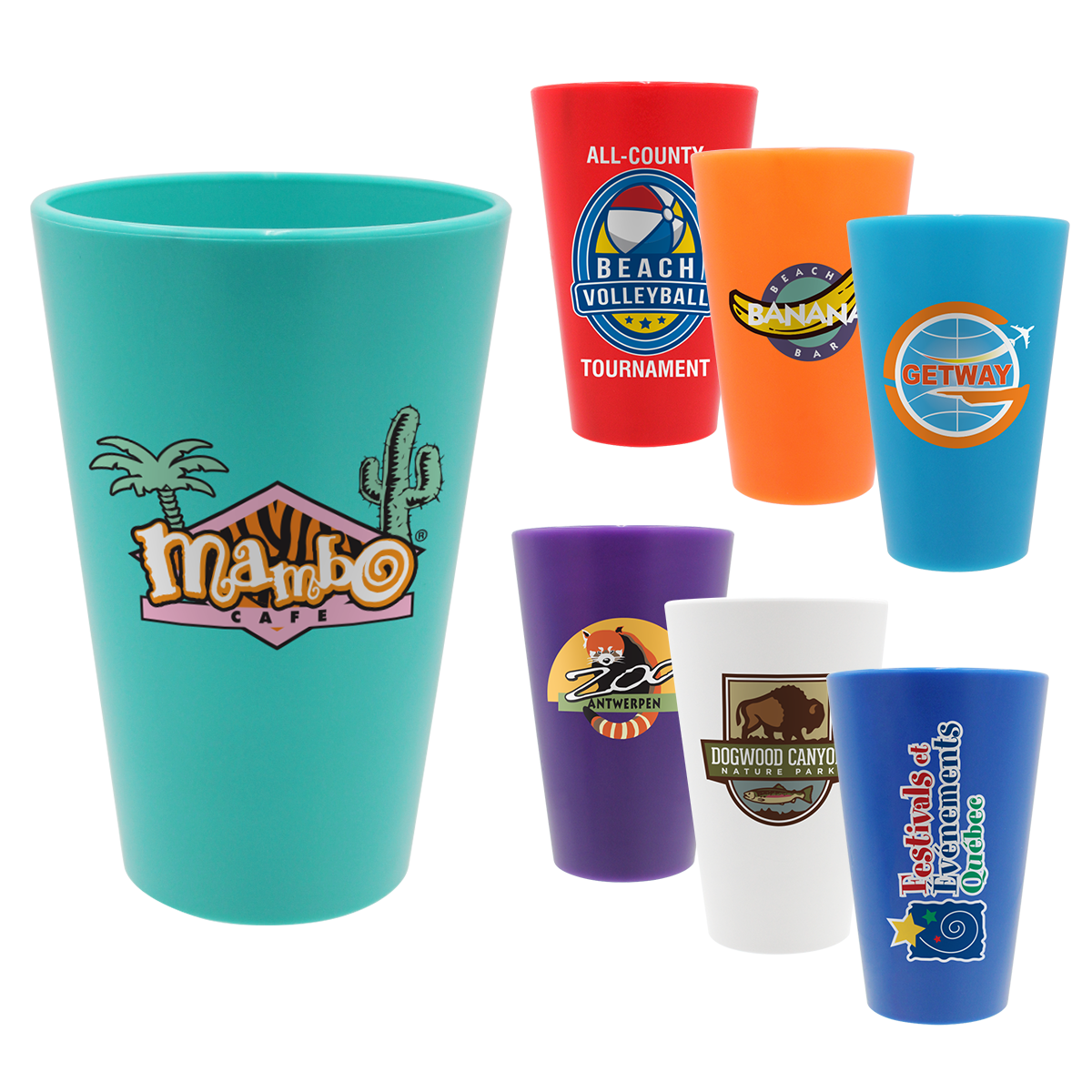 16 oz. Party Pint, Full Color Digital