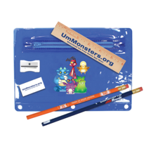 Premium Transparent School Kit with Eraser