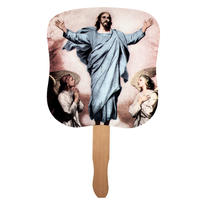 Stock Design Hand Fan-Resurrection Of Jesus