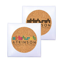 Deluxe Cork Coasters, Pack of 4