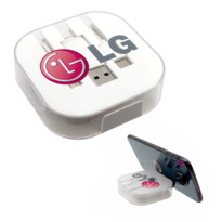 Charging Cable Case with Phone Stand