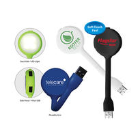 Halcyon® 4 Port USB Hub with LED Light - Closeout