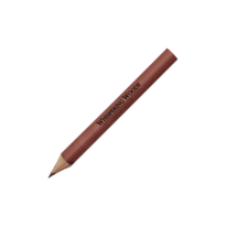 Round Natural Finish Golf Pencils