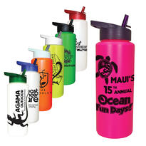 32 oz. Sports Bottle with Straw Cap Lid