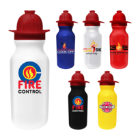 20 oz. Value Cycle Bottle w/Fireman Helmet Push'n Pull Cap