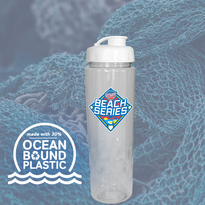 RECYCLED PET - 24 oz. Bottle with Flip Top Cap