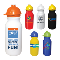 20 oz. Value Cycle Bottle w/ Safety Helmet Push 'n Pull Cap