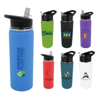 Halcyon® 20 oz. Sports Bottle with Flip Straw Lid