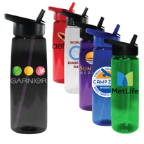 30 oz. Poly-Saver PET Bottle with Straw Cap