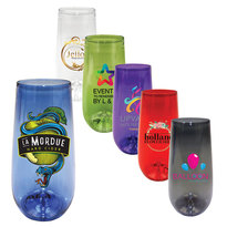 10 oz. Plastic Stemless Champagne Flute