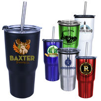 20 oz. Ares Tumbler with Stainless Straw/Flip Top Lid