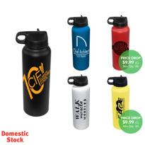 32 oz. Memphis Sports Bottle with Straw Lid