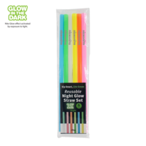 Nite Glow Reusable Straw - 6 Pack