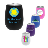 12 oz. Recycled Stainless Wine Glass with Lid