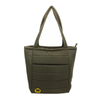 Otaria™ Puffy Recycled Tote Bag, Fabric Patch - Full Color