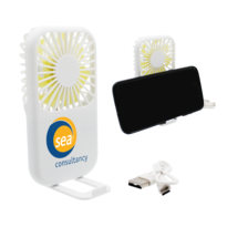 Portable Fan with Phone Holder