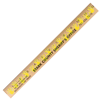 Handprint Background Rulers - Clear Lacquer Finish