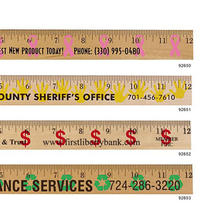 Handprint Background Rulers - Clear Lacquer Finish