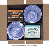 Tumbler Gift Set with Four Sigmatic® Coffee Mix & Cacao Mix