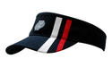 Brushed Heavy Cotton Visor with Stripes on Crown & Peak