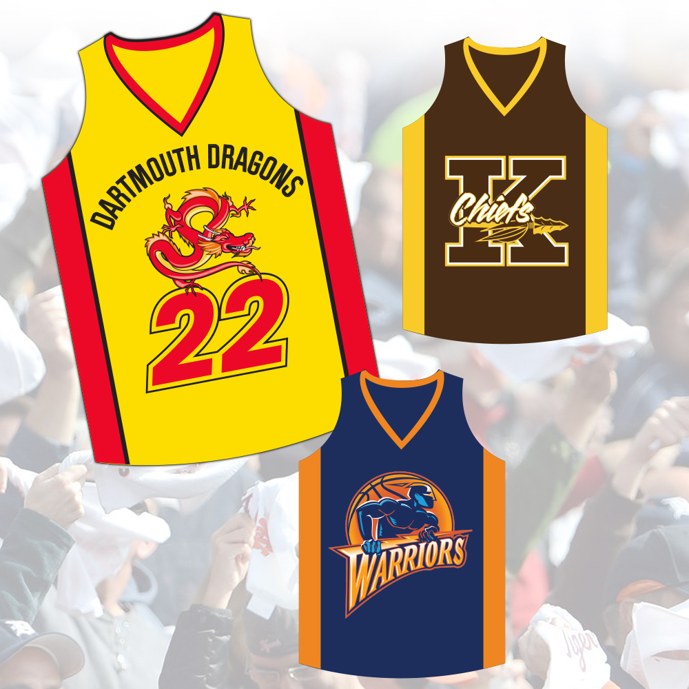 Serviette de soutien, Maillot de basketball