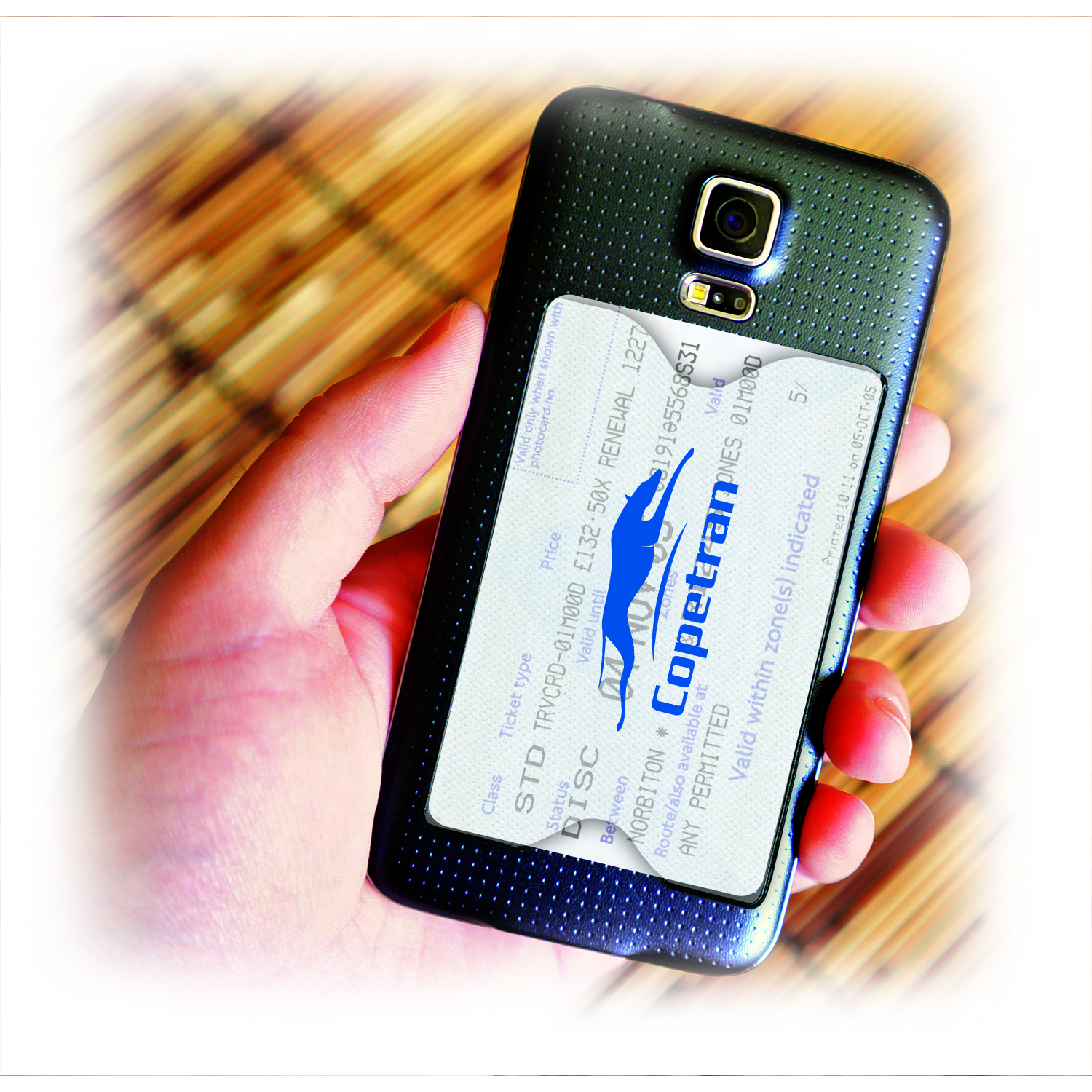 Pochette arrière pour téléphone - Transparent
