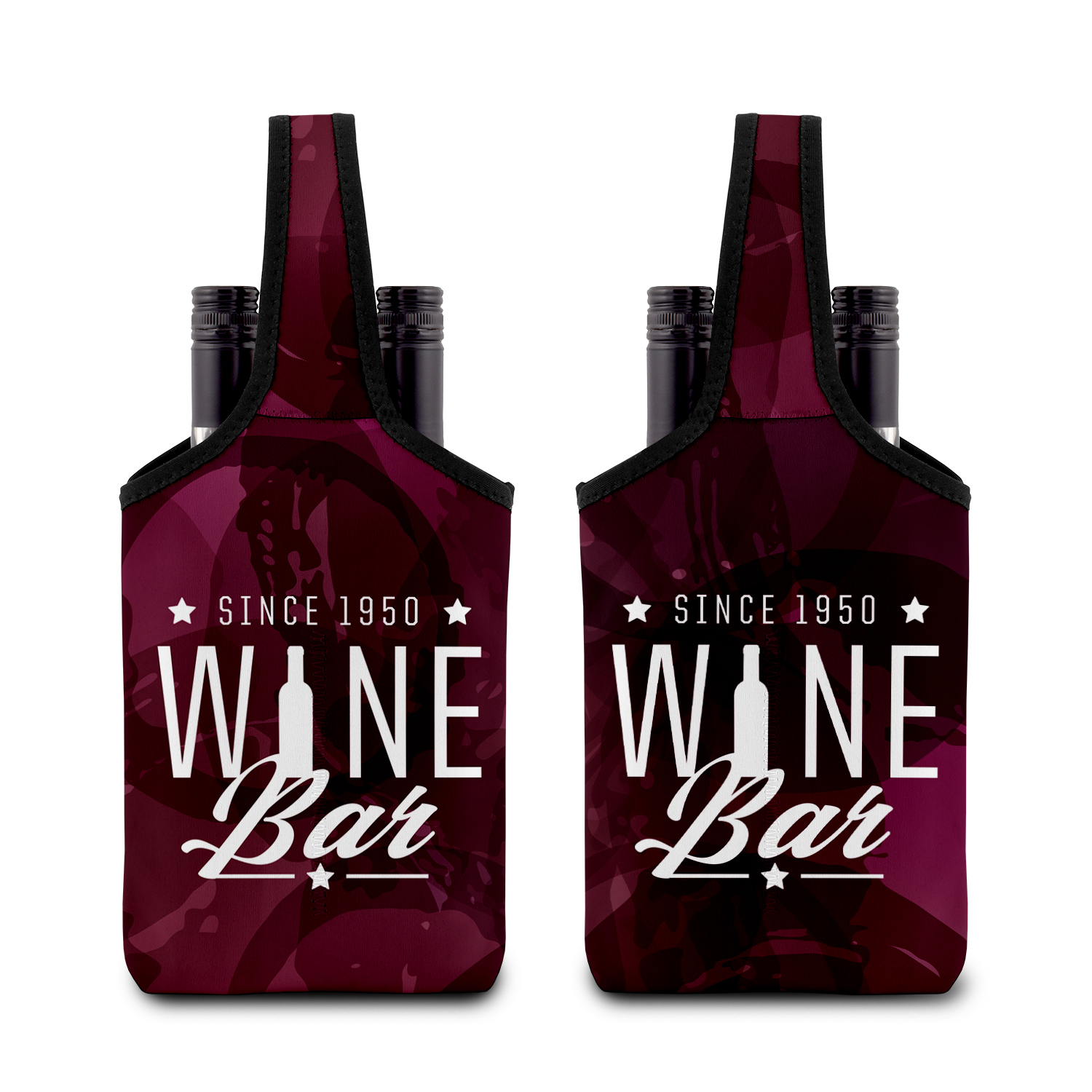 Tote bag pour 2 bouteilles de vin