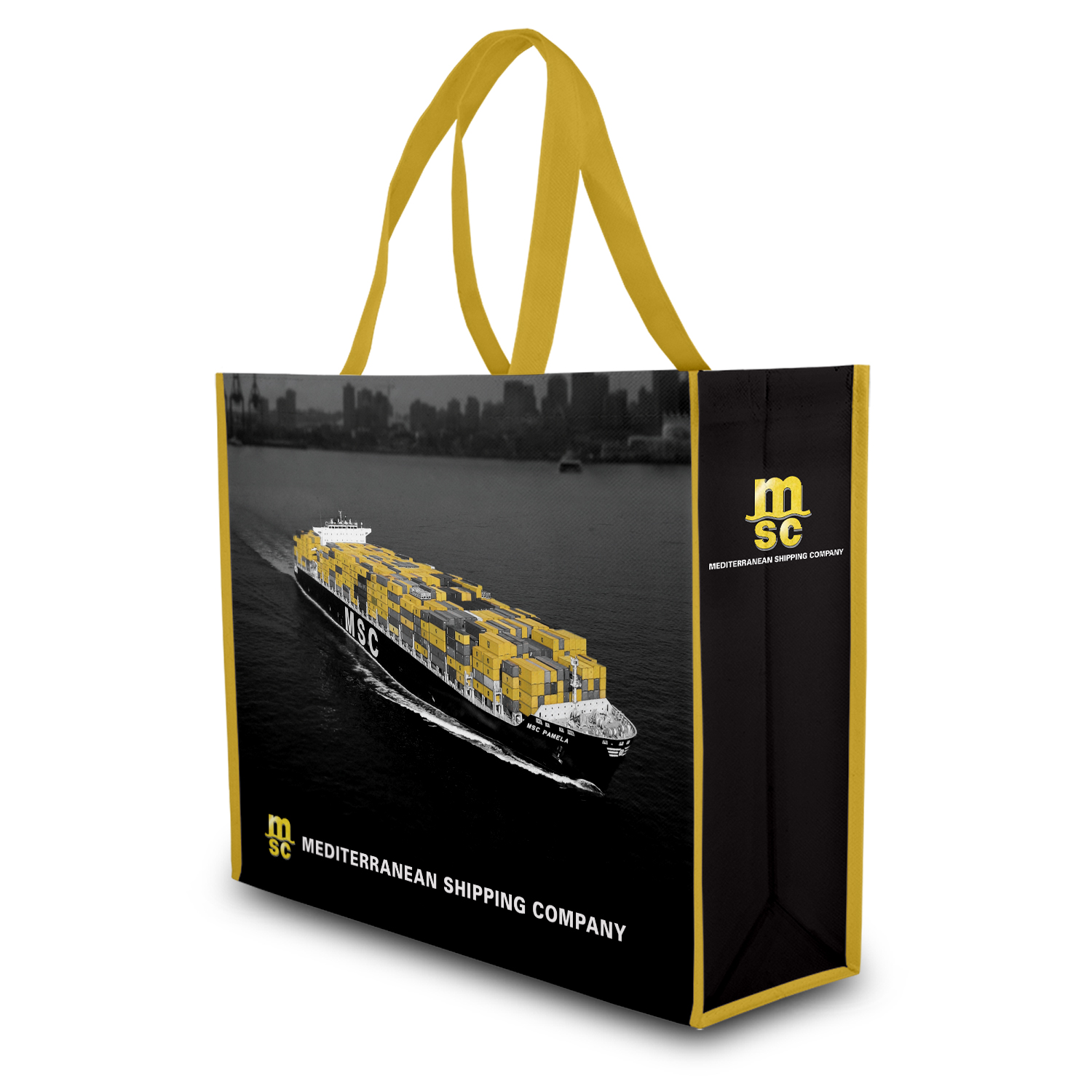 Sac réutilisable non-tissé recyclé - Grand tote