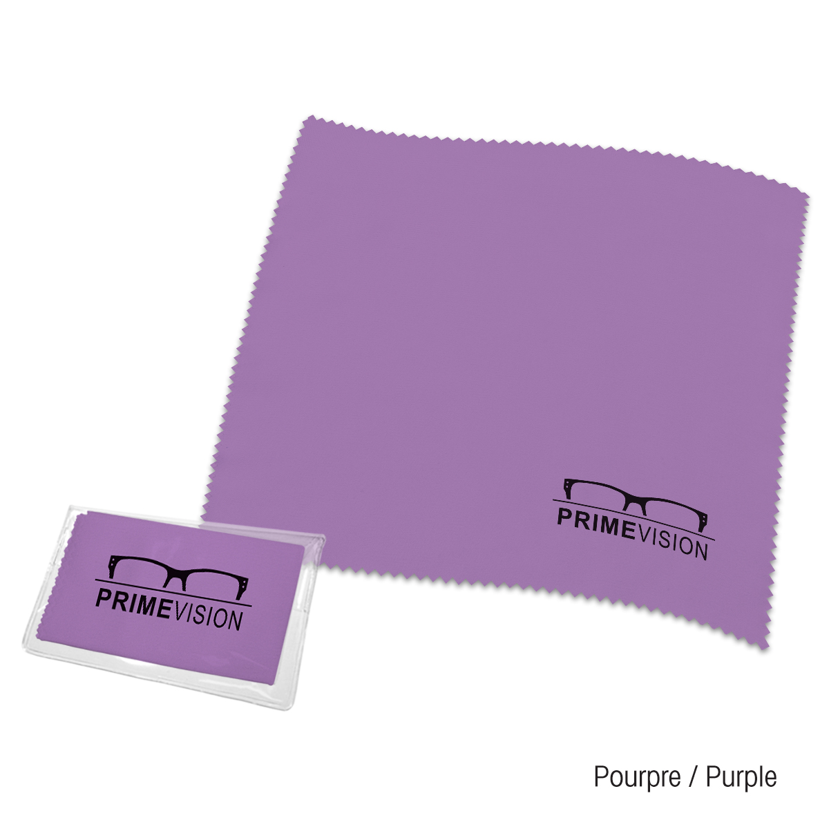Chiffon de nettoyage en microfibre, impression par pad - 7" x 7"