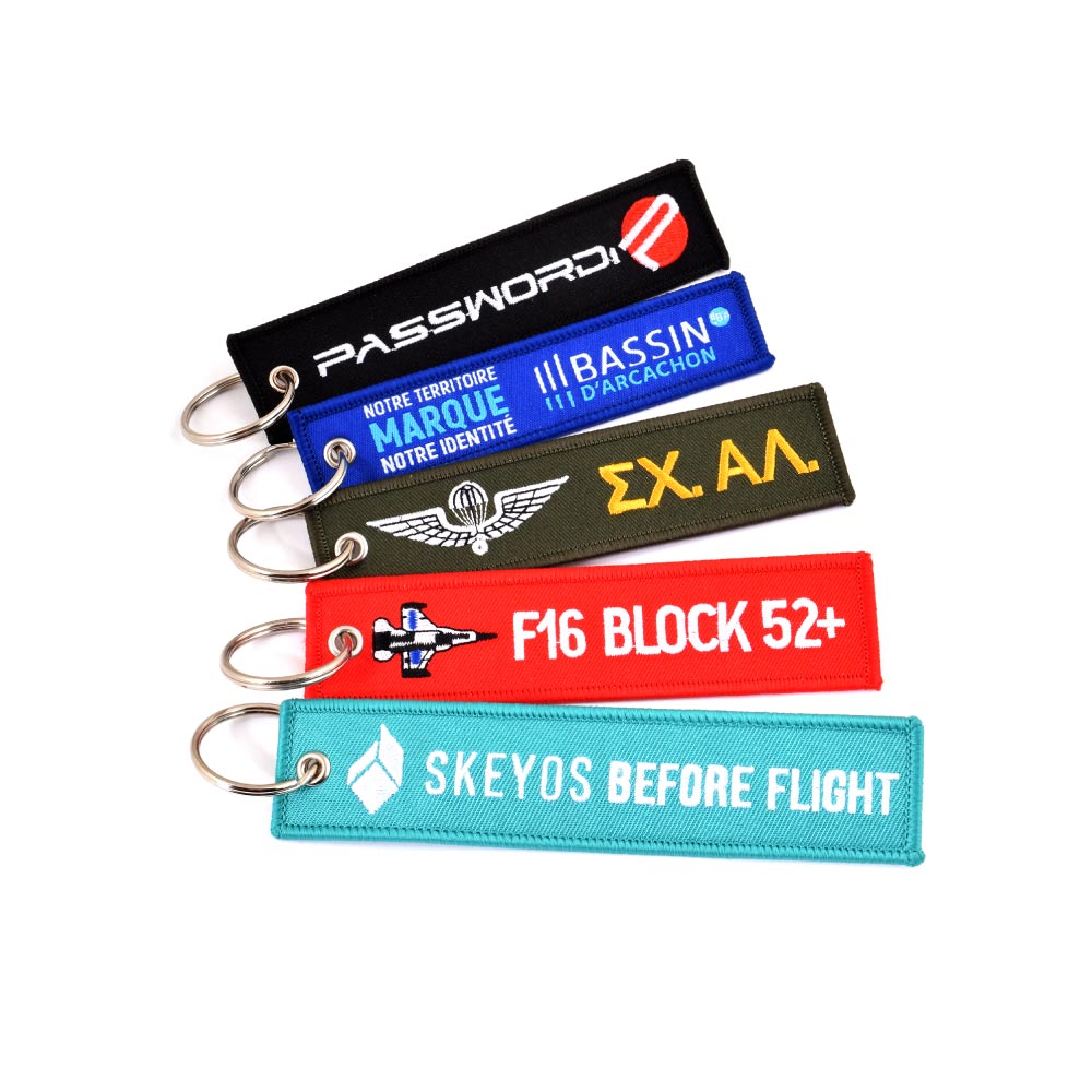 Flight tag keychain sale