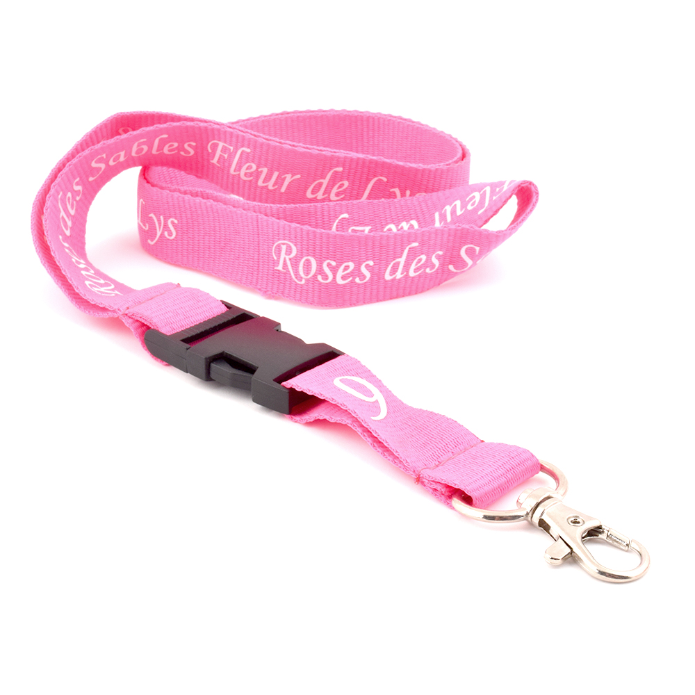 Silkscreen Lanyard with Detachable Buckle