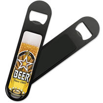SOS Black Nickel Bottle Opener w/Magnet 1.125 x 4.875"