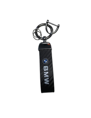 Carbon Strap Key Chains (immitation) 4.875 x 0.875"