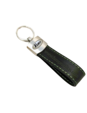 Zinc Die Cast Key Chain with Leather Strap