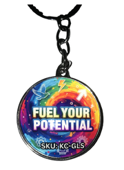 Glass Dome Key Chain (35mm dia.)