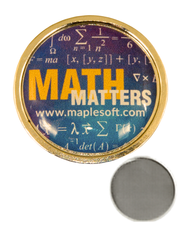 SOS Lapel Pins - Small Circle 0.75" Brass finish with neodium magnet