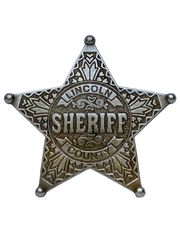 Solid Pewter Lapel Pin (2") ,Sheriff