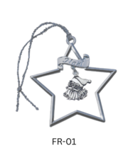 Dangler Style Pewter Ornament - Stock Frame with Custom Dangler