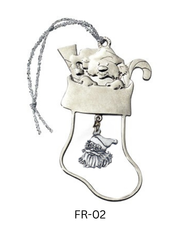 Dangler Style Pewter Ornament - Stock Frame with Custom Dangler